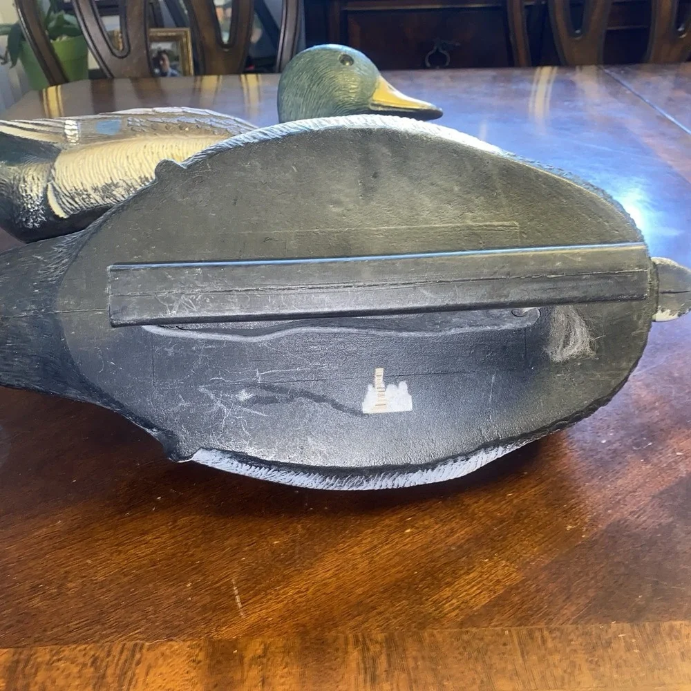 Vintage Flambeau Duck Decoy Male & Female Pair Mallard 14